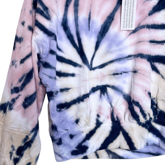 YOUNG FABULOUS & BROKE NWT Tie Dye Kelly Hoodie Size XS in Spiral Pink Lavender - Picture 6 of 16
